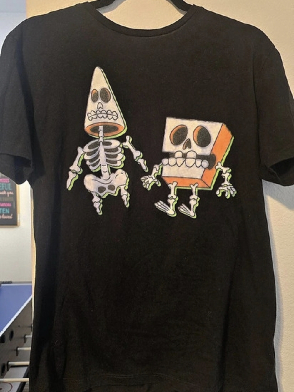 Nickelodeon SpongeBob SquarePants & Patrick Star Skeleton Graphic Glow In Dark
